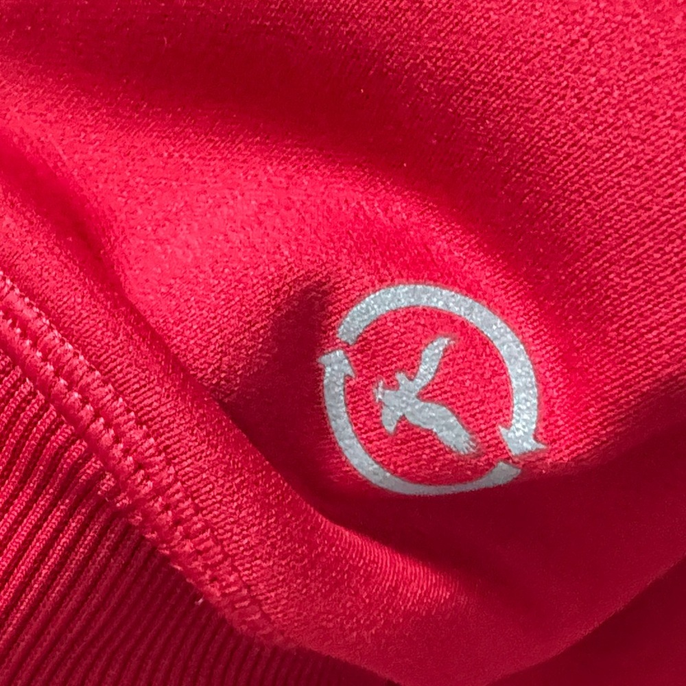 American Eagle Outfitters Red Hoodie with Gray Logo - Picture 4 of 6